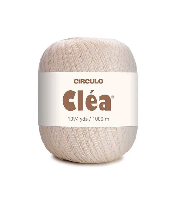 Círculo Cléa, 100% Mercerized Cotton Yarn, 151g, 1000 Meters, 151 Tex, 1 Roll, 6-Pack