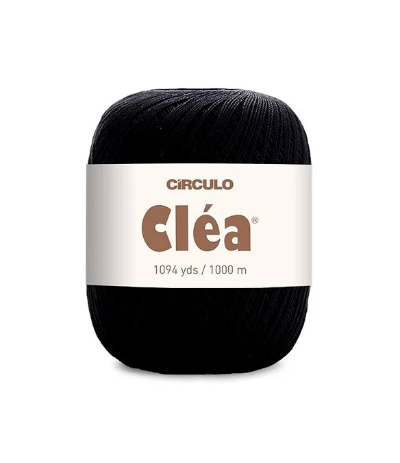 Círculo Cléa, 100% Mercerized Cotton Yarn, 151g, 1000 Meters, 151 Tex, 1 Roll, 6-Pack