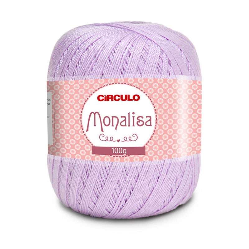 Círculo Monalisa, 100% Acrylic Yarn, 100g, 190.3 Tex, 525 Meters, Variety Colors, 1 Roll, 6-Pack