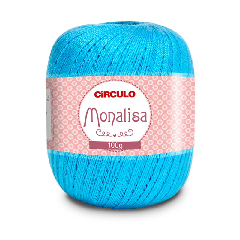 Círculo Monalisa, 100% Acrylic Yarn, 100g, 190.3 Tex, 525 Meters, Variety Colors, 1 Roll, 6-Pack