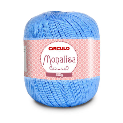 Círculo Monalisa, 100% Acrylic Yarn, 100g, 190.3 Tex, 525 Meters, Variety Colors, 1 Roll, 6-Pack