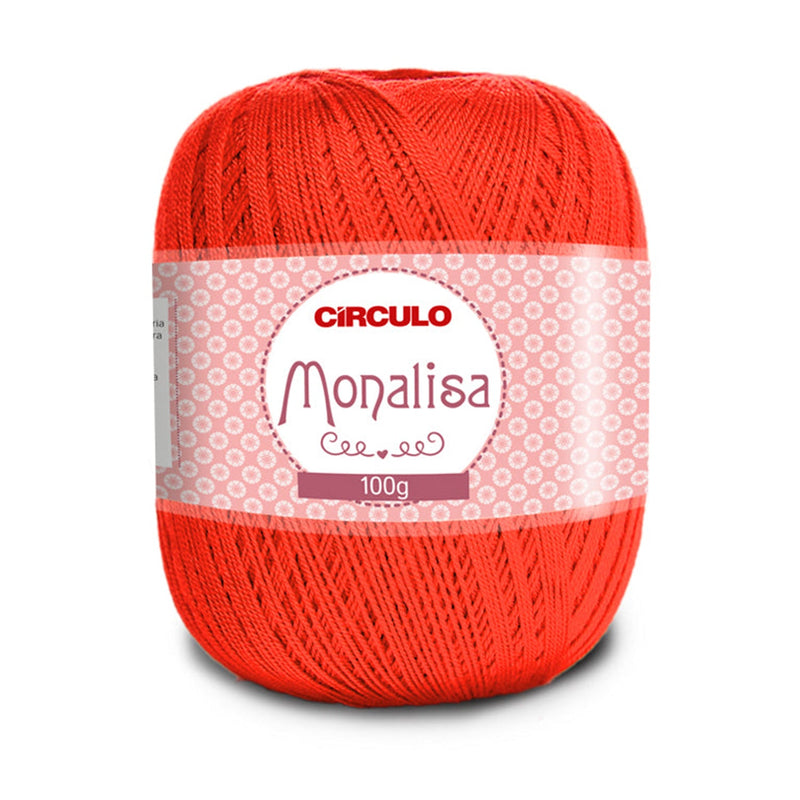 Círculo Monalisa, 100% Acrylic Yarn, 100g, 190.3 Tex, 525 Meters, Variety Colors, 1 Roll