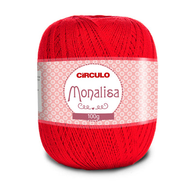 Círculo Monalisa, 100% Acrylic Yarn, 100g, 190.3 Tex, 525 Meters, Variety Colors, 1 Roll, 6-Pack