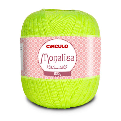 Círculo Monalisa, 100% Acrylic Yarn, 100g, 190.3 Tex, 525 Meters, Variety Colors, 1 Roll, 6-Pack