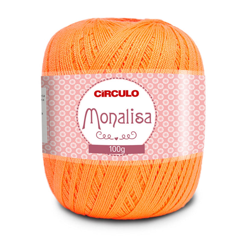 Círculo Monalisa, 100% Acrylic Yarn, 100g, 190.3 Tex, 525 Meters, Variety Colors, 1 Roll, 6-Pack