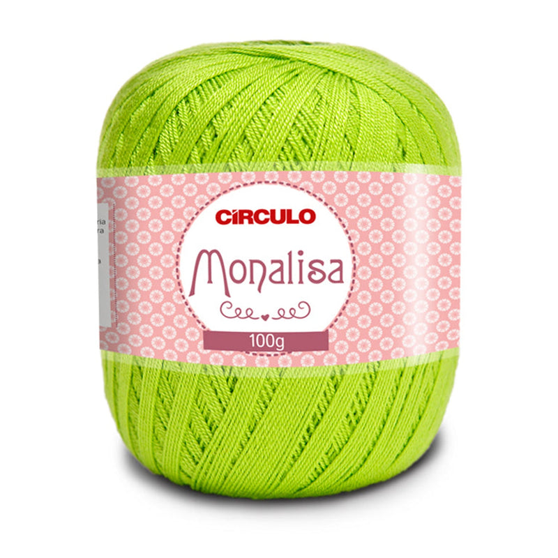 Círculo Monalisa, 100% Acrylic Yarn, 100g, 190.3 Tex, 525 Meters, Variety Colors, 1 Roll, 6-Pack