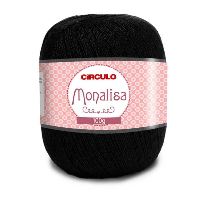 Círculo Monalisa, 100% Acrylic Yarn, 100g, 190.3 Tex, 525 Meters, Variety Colors, 1 Roll, 6-Pack