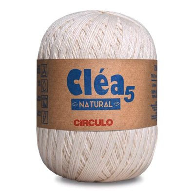 Círculo Cléa 5, 100% Mercerized Cotton Yarn, 147 gram, 196.7 Tex, 750 Meters, Variety Colors, 6-Pack