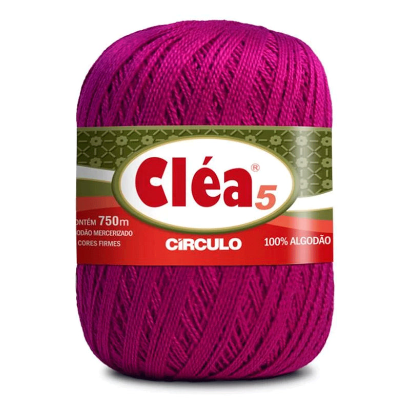 Círculo Cléa 5, 100% Mercerized Cotton Yarn, 147 Gram, 196.7 Tex, 750 Meters, Variety Colors