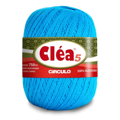 Círculo Cléa 5, 100% Mercerized Cotton Yarn, 147 Gram, 196.7 Tex, 750 Meters, Variety Colors