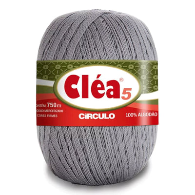 Círculo Cléa 5, 100% Mercerized Cotton Yarn, 147 gram, 196.7 Tex, 750 Meters, Variety Colors, 6-Pack