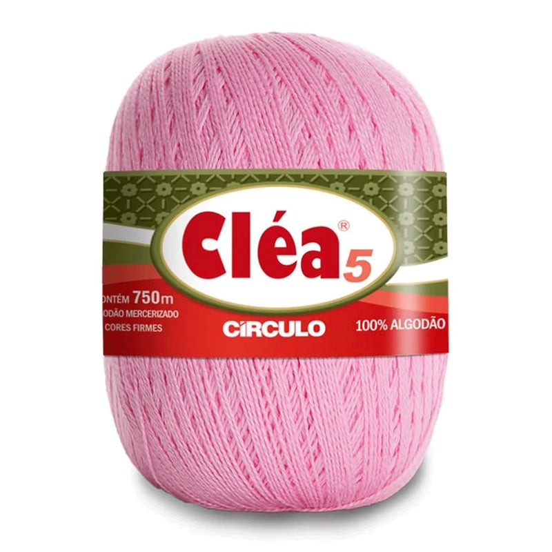 Círculo Cléa 5, 100% Mercerized Cotton Yarn, 147 Gram, 196.7 Tex, 750 Meters, Variety Colors