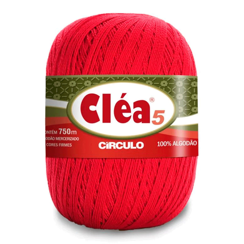 Círculo Cléa 5, 100% Mercerized Cotton Yarn, 147 Gram, 196.7 Tex, 750 Meters, Variety Colors
