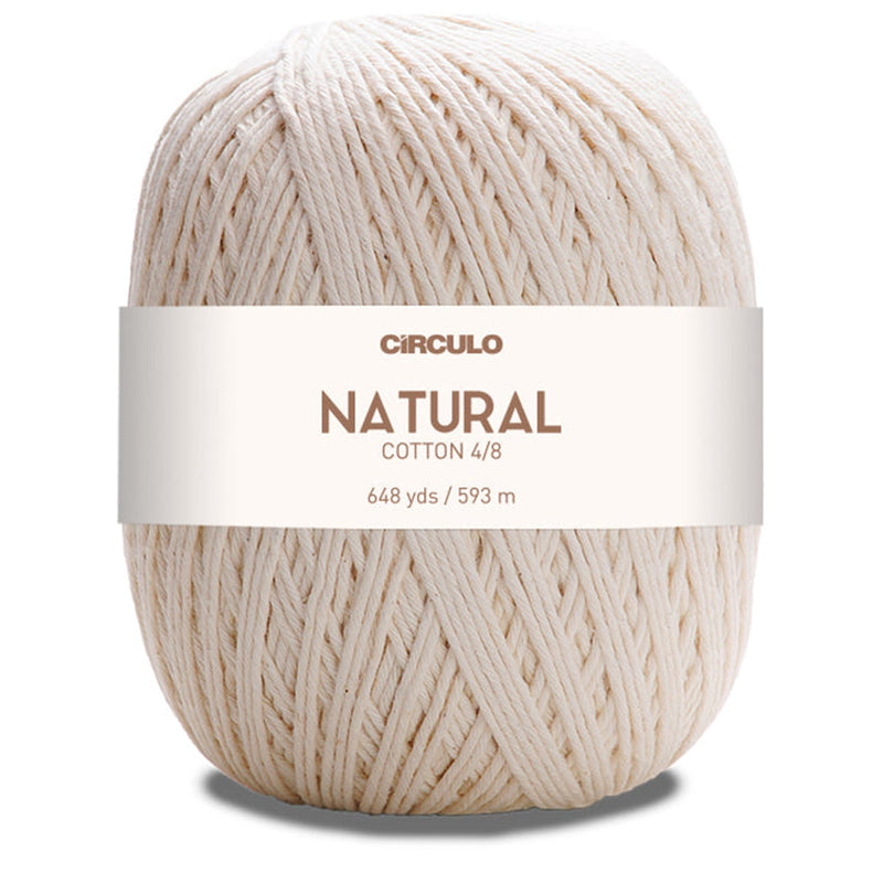 Círculo Natural, 100% Cotton Yarn, Variety Length, One Color, 1 Roll