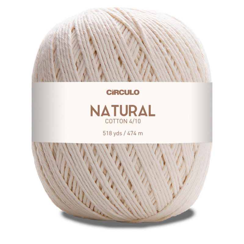 Círculo Natural, 100% Cotton Yarn, Variety Length, One Color, 1 Roll