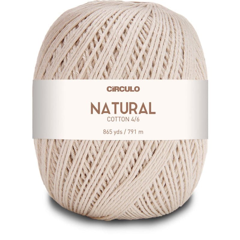 Círculo Natural, 100% Cotton Yarn, Variety Length, One Color, 1 Roll