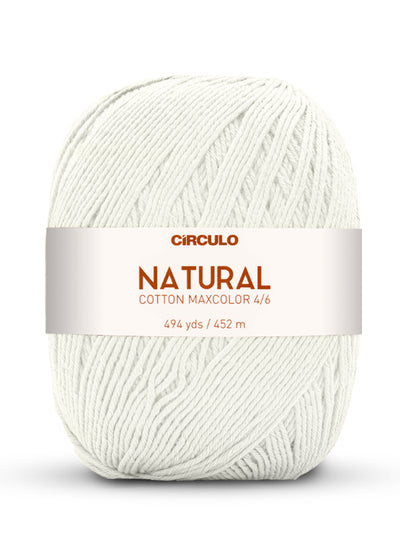 Círculo Natural Maxcolors 4/6, 100% Cotton Yarn, 400 grams, 494 Yards, 885 Tex, Variety Colors, 1 Roll, 3-Pack