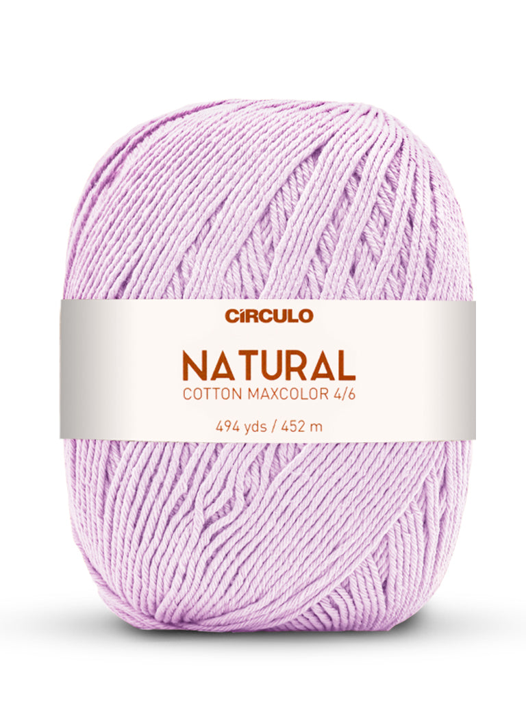 Círculo Natural Maxcolors 4/6, 100% Cotton Yarn, 400 grams, 494 Yards, 885 Tex, Variety Colors, 1 Roll, 3-Pack