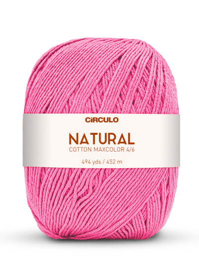 Círculo Natural Maxcolors 4/6, 100% Cotton Yarn, 400 grams, 494 Yards, 885 Tex, Variety Colors, 1 Roll