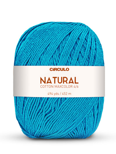 Círculo Natural Maxcolors 4/6, 100% Cotton Yarn, 400 grams, 494 Yards, 885 Tex, Variety Colors, 1 Roll, 3-Pack