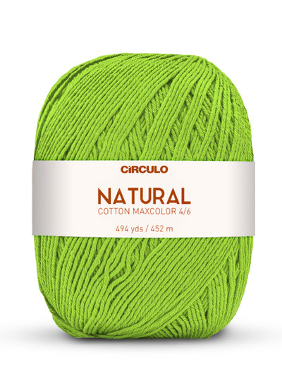 Círculo Natural Maxcolors 4/6, 100% Cotton Yarn, 400 grams, 494 Yards, 885 Tex, Variety Colors, 1 Roll, 3-Pack