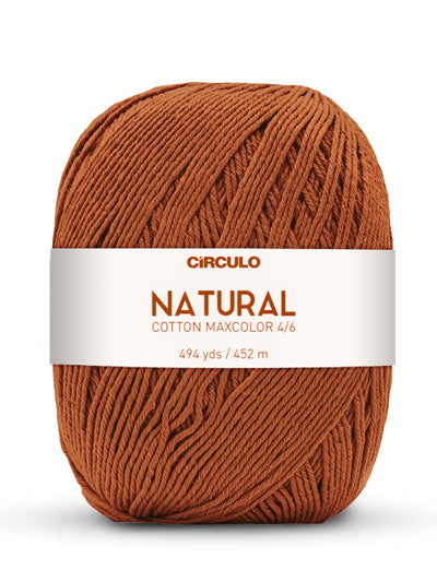 Círculo Natural Maxcolors 4/6, 100% Cotton Yarn, 400 grams, 494 Yards, 885 Tex, Variety Colors, 1 Roll, 3-Pack