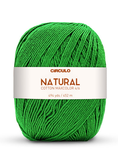 Círculo Natural Maxcolors 4/6, 100% Cotton Yarn, 400 grams, 494 Yards, 885 Tex, Variety Colors, 1 Roll, 3-Pack