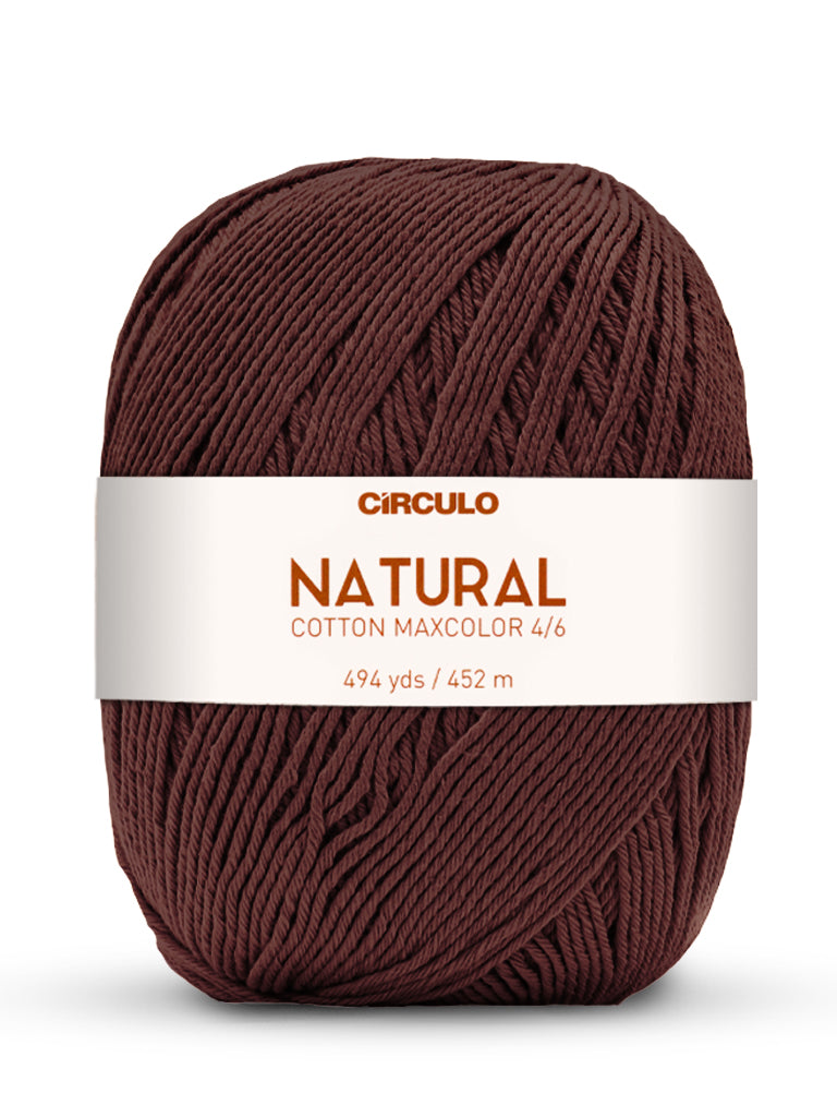 Círculo Natural Maxcolors 4/6, 100% Cotton Yarn, 400 grams, 494 Yards, 885 Tex, Variety Colors, 1 Roll, 3-Pack