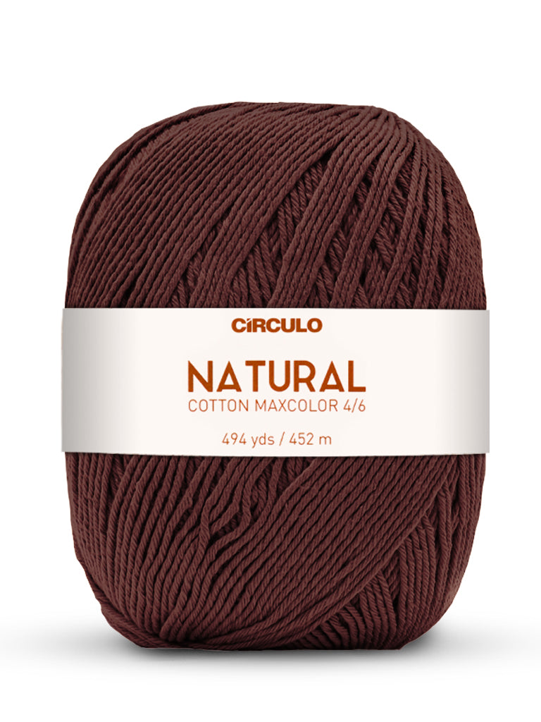 Círculo Natural Maxcolors 4/6, 100% Cotton Yarn, 400 grams, 494 Yards, 885 Tex, Variety Colors, 1 Roll