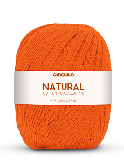 Círculo Natural Maxcolors 4/6, 100% Cotton Yarn, 400 grams, 494 Yards, 885 Tex, Variety Colors, 1 Roll, 3-Pack