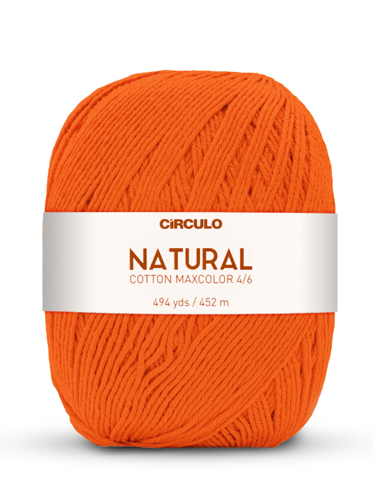 Círculo Natural Maxcolors 4/6, 100% Cotton Yarn, 400 grams, 494 Yards, 885 Tex, Variety Colors, 1 Roll, 3-Pack