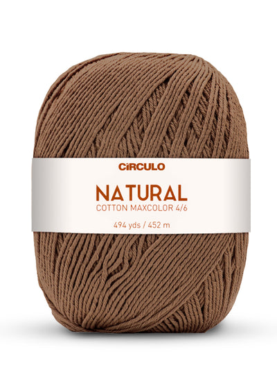 Círculo Natural Maxcolors 4/6, 100% Cotton Yarn, 400 grams, 494 Yards, 885 Tex, Variety Colors, 1 Roll