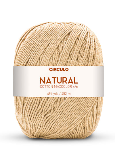 Círculo Natural Maxcolors 4/6, 100% Cotton Yarn, 400 grams, 494 Yards, 885 Tex, Variety Colors, 1 Roll