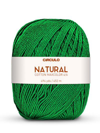 Círculo Natural Maxcolors 4/6, 100% Cotton Yarn, 400 grams, 494 Yards, 885 Tex, Variety Colors, 1 Roll, 3-Pack