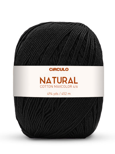 Círculo Natural Maxcolors 4/6, 100% Cotton Yarn, 400 grams, 494 Yards, 885 Tex, Variety Colors, 1 Roll, 3-Pack