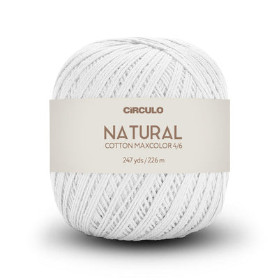 Círculo Natural Maxcolors 4/6, 100% Cotton Yarn, 200 Grams, 247 Yards, 885 Tex, Variety Colors, 1 Roll