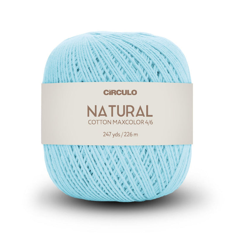 Círculo Natural Maxcolors 4/6, 100% Cotton Yarn, 200 Grams, 247 Yards, 885 Tex, Variety Colors, 1 Roll