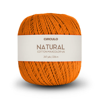 Círculo Natural Maxcolors 4/6, 100% Cotton Yarn, 200 Grams, 247 Yards, 885 Tex, Variety Colors, 1 Roll