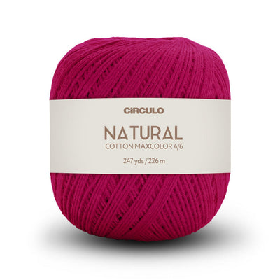 Círculo Natural Maxcolors 4/6, 100% Cotton Yarn, 200 Grams, 247 Yards, 885 Tex, Variety Colors, 1 Roll