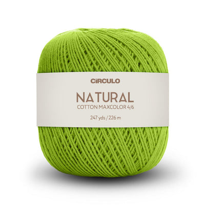 Círculo Natural Maxcolors 4/6, 100% Cotton Yarn, 200 Grams, 247 Yards, 885 Tex, Variety Colors, 1 Roll