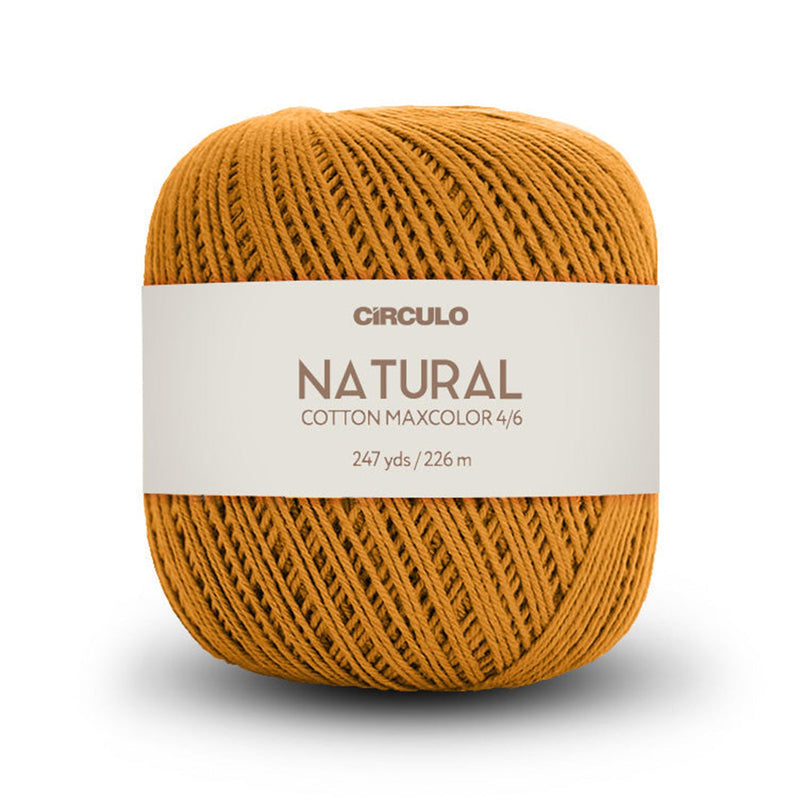 Círculo Natural Maxcolors 4/6, 100% Cotton Yarn, 200 Grams, 247 Yards, 885 Tex, Variety Colors, 1 Roll