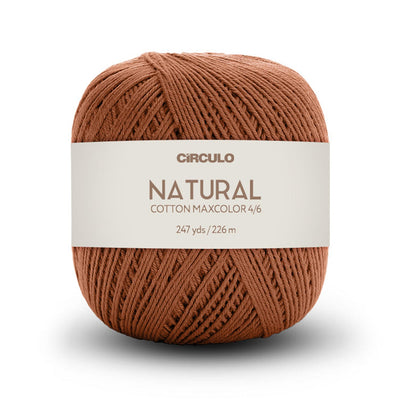 Círculo Natural Maxcolors 4/6, 100% Cotton Yarn, 200 Grams, 247 Yards, 885 Tex, Variety Colors, 1 Roll