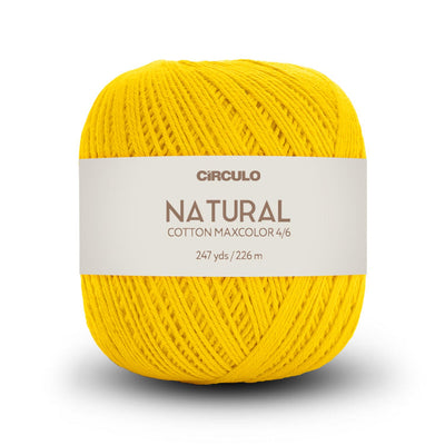 Círculo Natural Maxcolors 4/6, 100% Cotton Yarn, 200 Grams, 247 Yards, 885 Tex, Variety Colors, 1 Roll