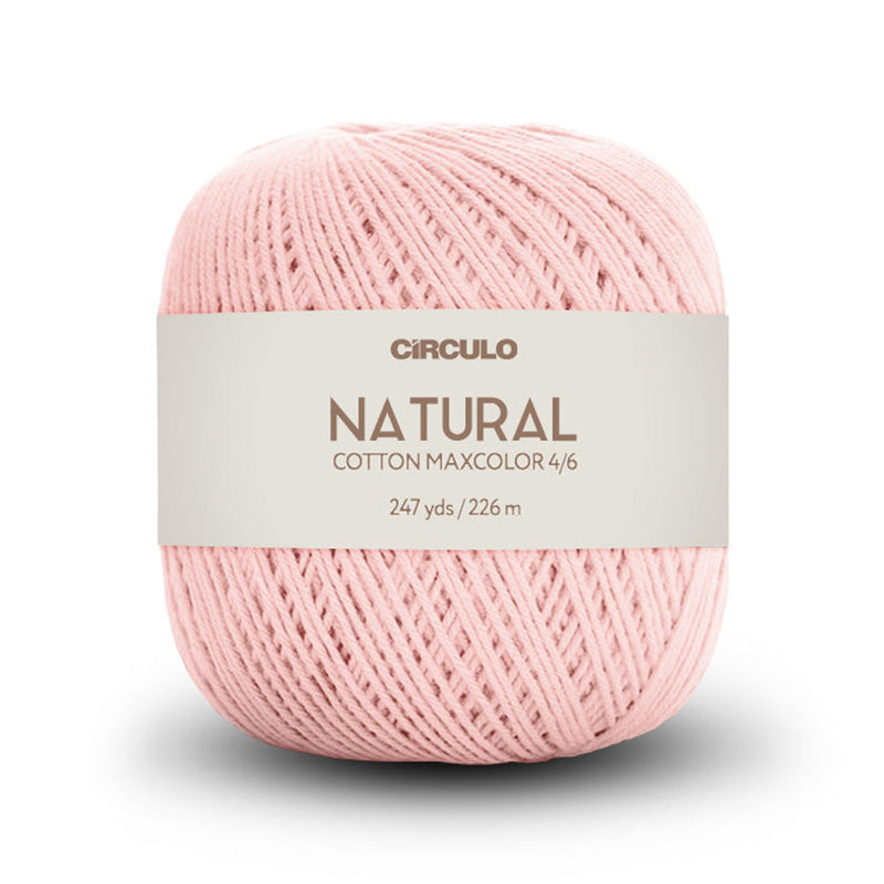 Círculo Natural Maxcolors 4/6, 100% Cotton Yarn, 200 Grams, 247 Yards, 885 Tex, Variety Colors, 1 Roll