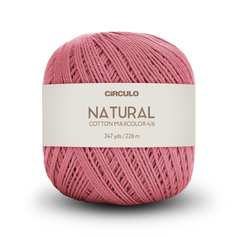 Círculo Natural Maxcolors 4/6, 100% Cotton Yarn, 200 Grams, 247 Yards, 885 Tex, Variety Colors, 1 Roll