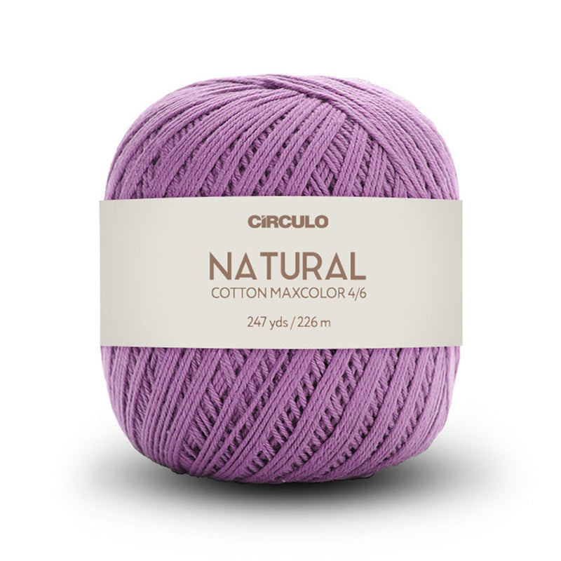 Círculo Natural Maxcolors 4/6, 100% Cotton Yarn, 200 Grams, 247 Yards, 885 Tex, Variety Colors, 1 Roll