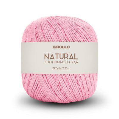 Círculo Natural Maxcolors 4/6, 100% Cotton Yarn, 200 Grams, 247 Yards, 885 Tex, Variety Colors, 1 Roll