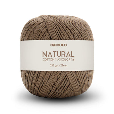 Círculo Natural Maxcolors 4/6, 100% Cotton Yarn, 200 Grams, 247 Yards, 885 Tex, Variety Colors, 1 Roll