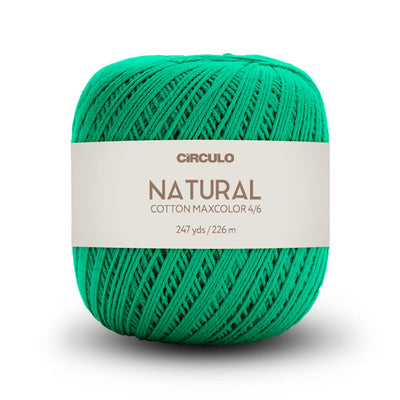 Círculo Natural Maxcolors 4/6, 100% Cotton Yarn, 200 Grams, 247 Yards, 885 Tex, Variety Colors, 1 Roll