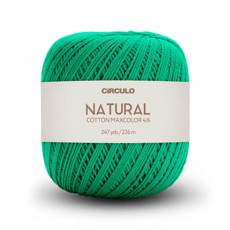 Círculo Natural Maxcolors 4/6, 100% Cotton Yarn, 200 Grams, 247 Yards, 885 Tex, Variety Colors, 1 Roll